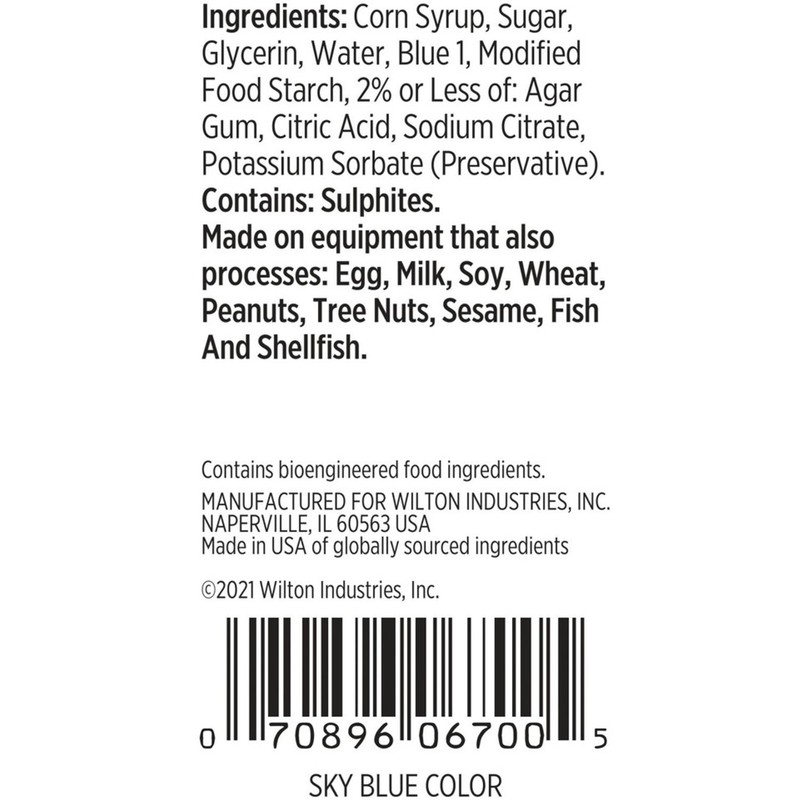 Wilton Sky Blue Food Coloring For Frosting - 1 Ounce (191007665) gallery