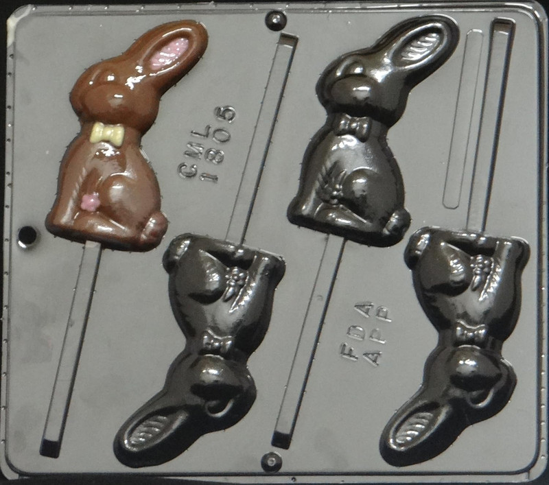 Bunny Lollipop Chocolate Candy Mold Easter gallery