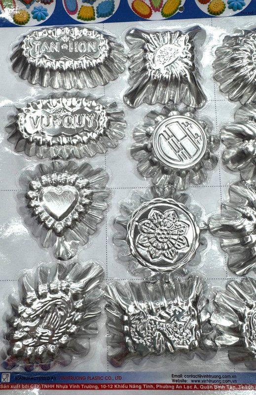 Vinh Truong Aluminum Mould Set for Sponge Cake & Jelly 12 Pcs Made in Vietnam gallery