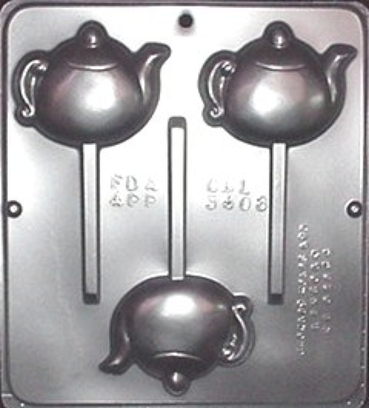 Tea Pot Lollipop Chocolate Candy Mold 3408 NEW gallery