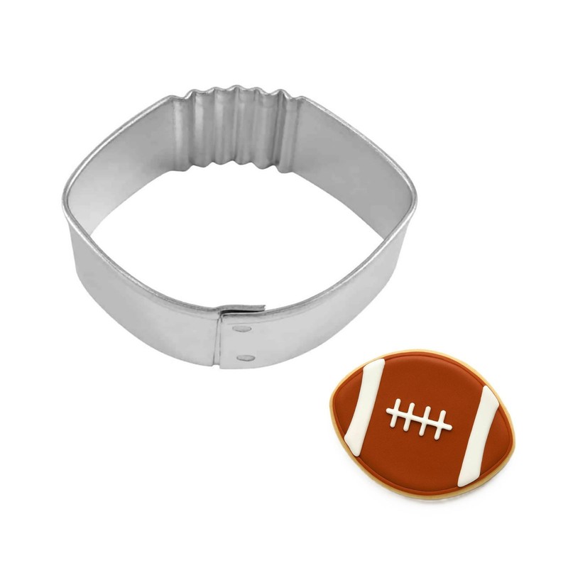 Mini Football Cookie Cutter 1.75” Metal