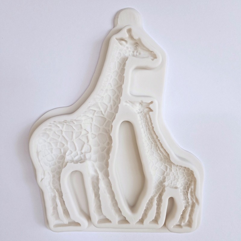 GIRAFFES MOLD, Fondant Mold, Zoo Animals Cake Decoration High Quality Clay Mold