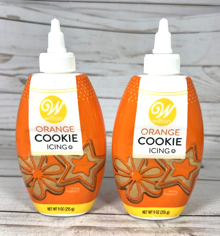 Wilton Orange Cake Cookie Icing 9oz (2 Pack)