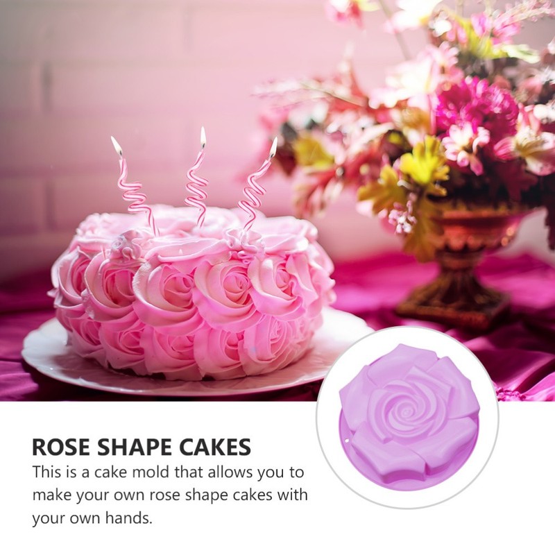 Rose Shape Cake Mold Creative Silicone Mould Practical Baking Mold Mold gallery