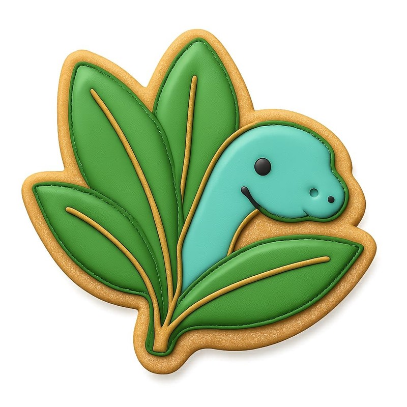Python Peeking from Tree Leaves Cookie Cutter & Stamp – 4×3.6 Fun Kitchen Baking