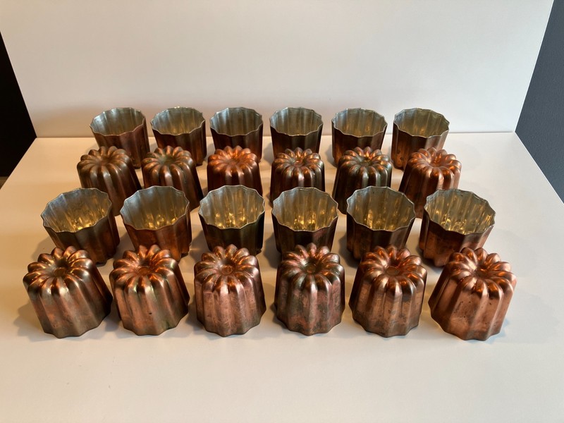 Tin-lined French Copper Cannelé / Canelé Molds (2 3/16″) – Choose your quantity