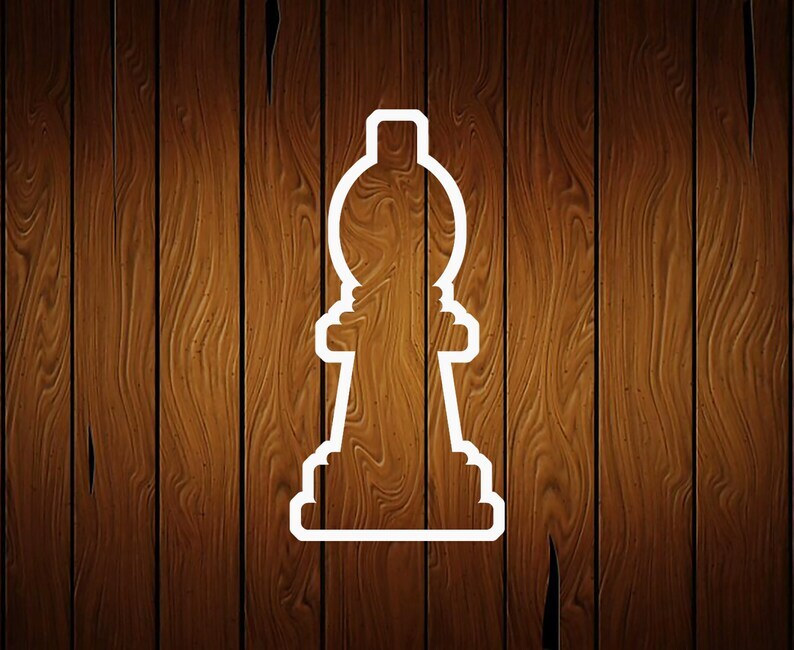 Bishop Chess Piece Cookie Cutter - 3D Printed Food Safe PLA Plastic gallery