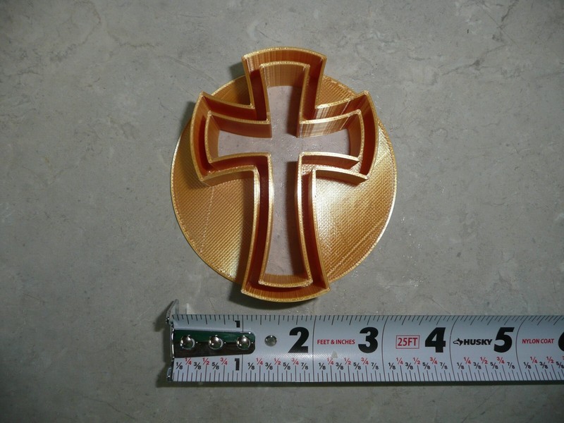 CROSS DESIGN CONCHA CUTTER MEXICAN SWEET BREAD STAMP MADE IN USA PR4975 gallery