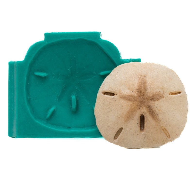Sand Dollar Seashell Silicone Mold Candy Chocolate Mint Resin Polymer Clay (839) gallery
