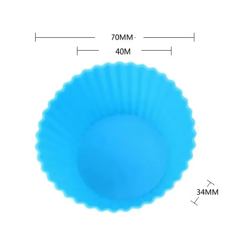 5/10/20/30Pcs/Lot Silicone Cake Mold round Heart Shape Muffin Cupcake Baking Mol gallery