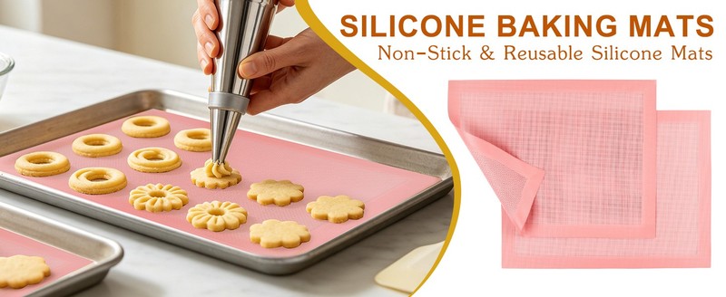 15.7"x11.8" Perforated Baking Mats, Non-Stick Hollow Out Silicone Mat, Reusable gallery