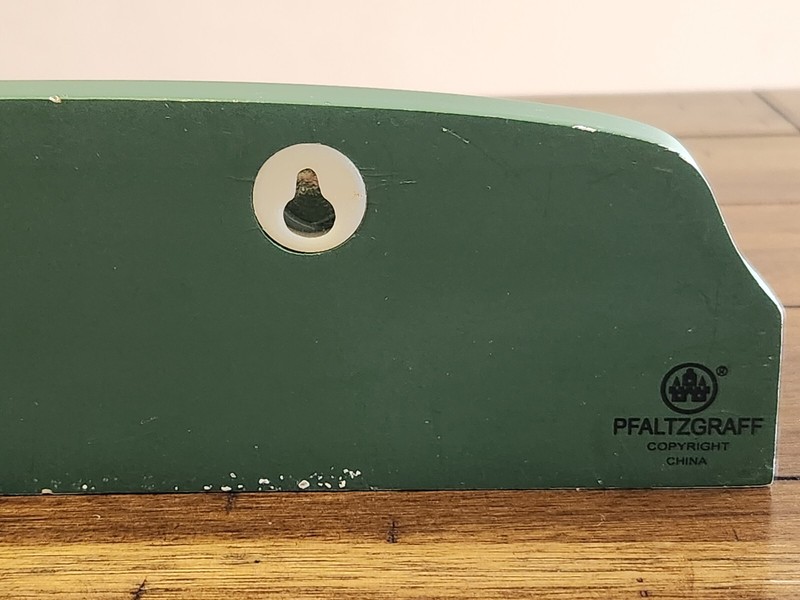 Rolling Pin Pfaltzgraff Grapevine Wooden Hanger Ceramic Porcelain Green 18.5 in gallery