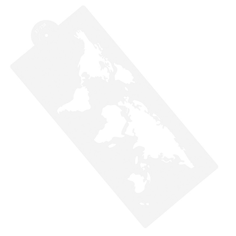 Modeling Chocolate for Cake Decorating Baking Molds World Map Stencils