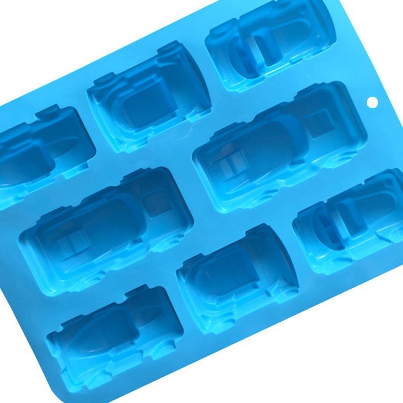 Car Shape Silicone Fondant Mold for Baking Cake Chocolate Non Stick Blue gallery