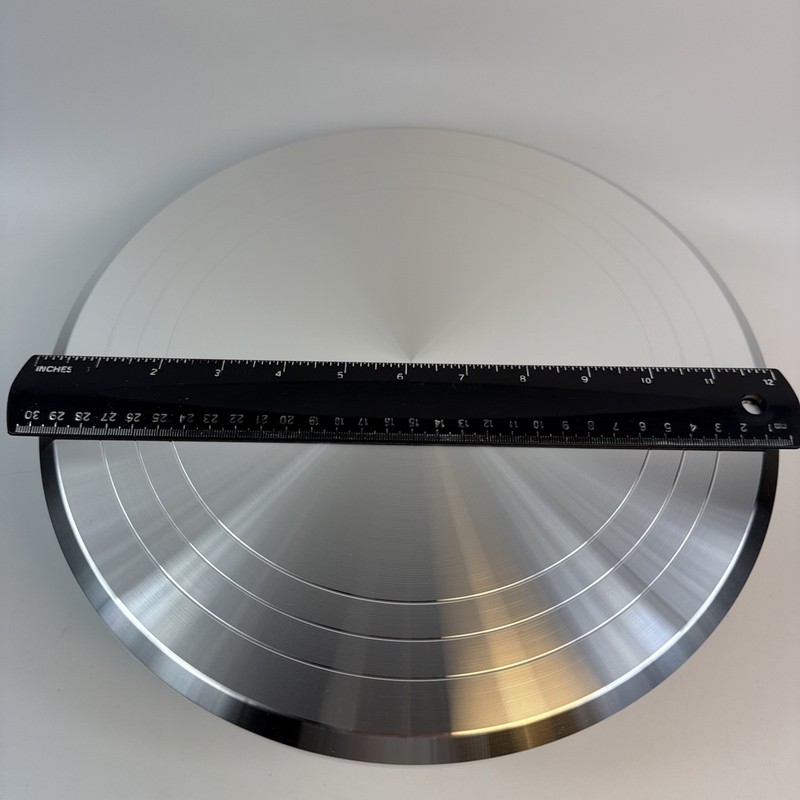 Revolving Cake Stand Turntable Decorating Rotating Aluminum New Pottery Wheel 12 gallery