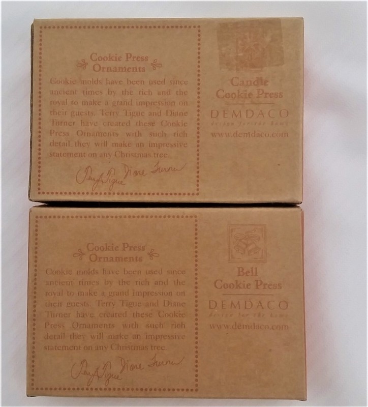 Demdaco Cookie Mold Press Clay Ornament By Terry Tigue Diane Turner Bells/Candle gallery
