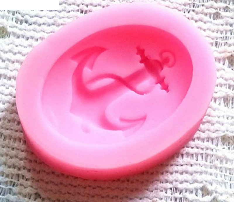 Ship Anchor Silicone Mold Fondant Gumpaste Chocolate Cup Cake Decor Topper Charm
