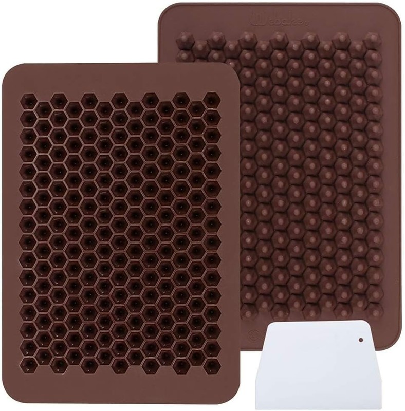 2-Pack Silicone Mini Candy Molds - 202 Cavities for Gourmet Chocolates & Gummies gallery