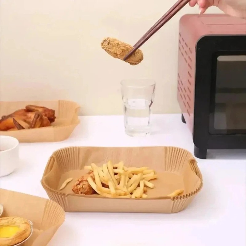 Disposable Air Fryer Paper Liners Non Stick Parchment Accessories gallery