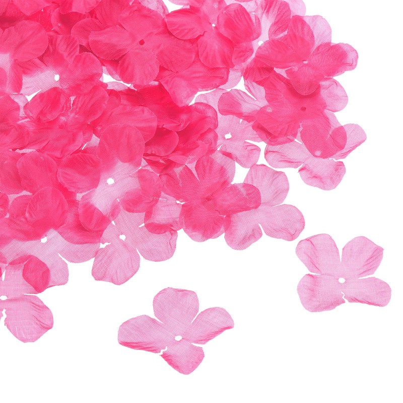 500Pcs Silk Artificial Flower Petals Decoration for Wedding Decor Fuchsia