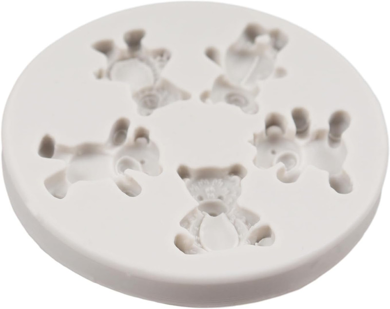 Bear Silicone Fondant Molds Bear Candy Chocolate Molds for Cake Decoration Cupca gallery