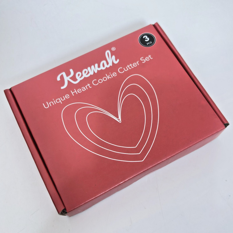 Valentines Day Heart Cookie Cutter Set – 5”, 4”, 3” – 3 Piece – Stainless Steel