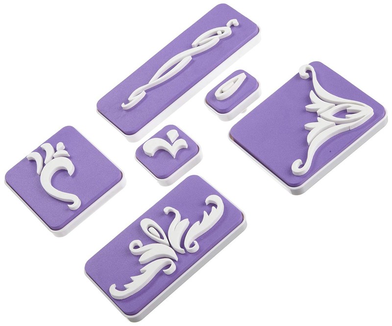 Wilton 6-PC. Flourishes Cake Stamp Set – Discontinued!