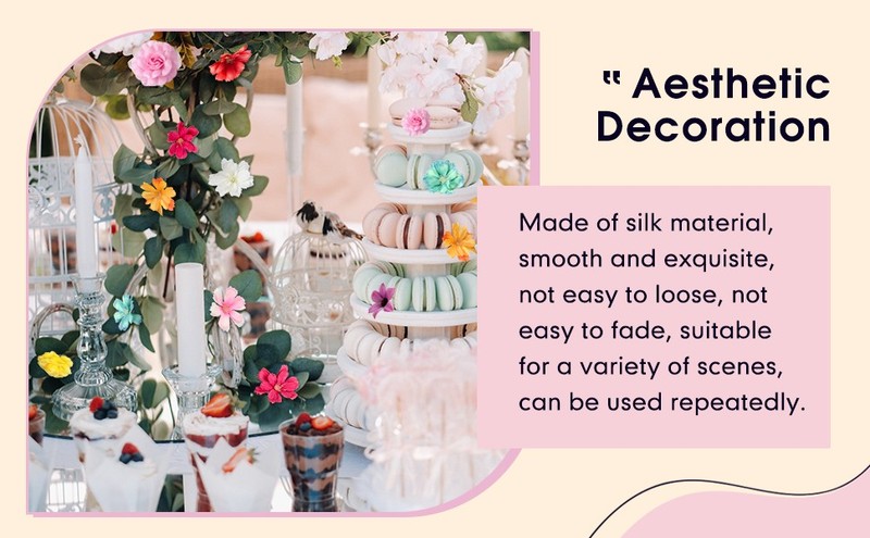 Hote 100 Pcs Spring Assorted Small Flower Decorative Fake Flower Heads gallery