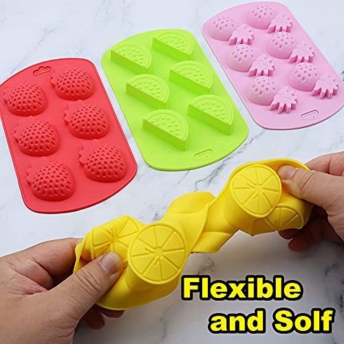 Fruit Shape Baking Molds Set - Pineapple, Lemon, Watermelon, Strawberry - 4 Pack gallery