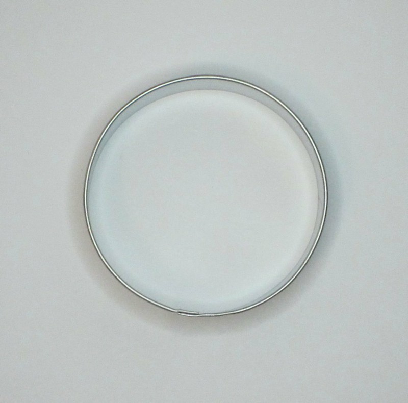 2.5″ Round Circle Shape Biscuit Cookie Cutter Tin Steel Baseball Tea Party