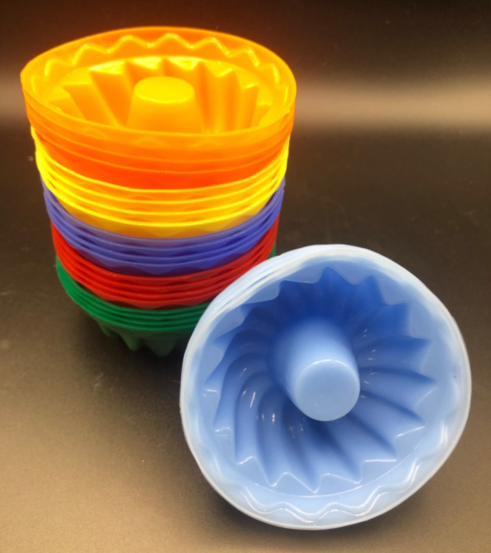 24Pc Silicone Molds for Bundt Cakes, Muffins, Eggs, Tarts Dessert Baking Molds