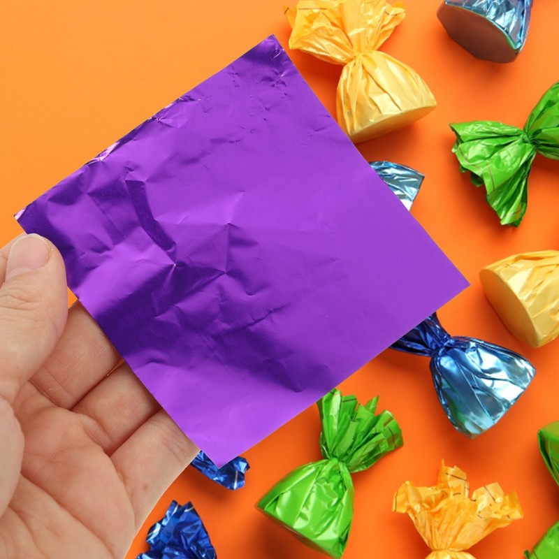 200 Pcs Mixed Color Candy Wrapping Foil Paper Aluminum Sheets gallery