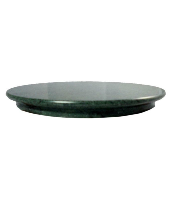 eGharonda Green Marble Chakla/Roti Maker/ Ring Base Rolling Pin Board (9 Inch) gallery