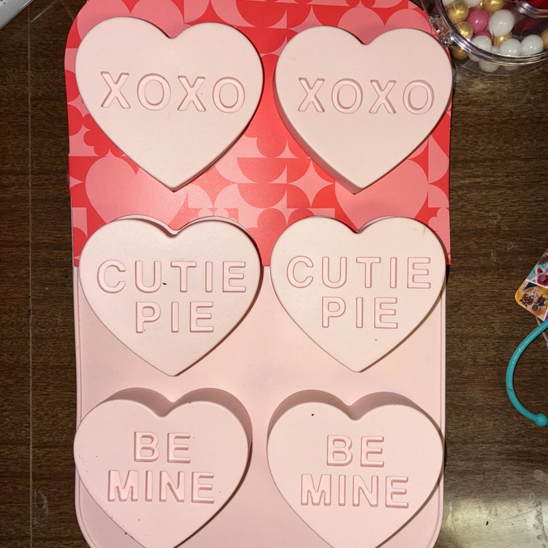 11"Valentine's Day Silicone 3D Heart Shaped Mold Chocolate Baking "Be Mine" gallery