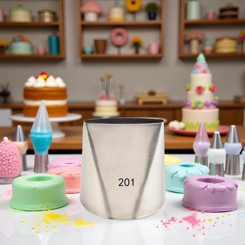Large Cake Icer Tips Crumb Coat Piping Decorating Icing Tools Nozzle #201 gallery