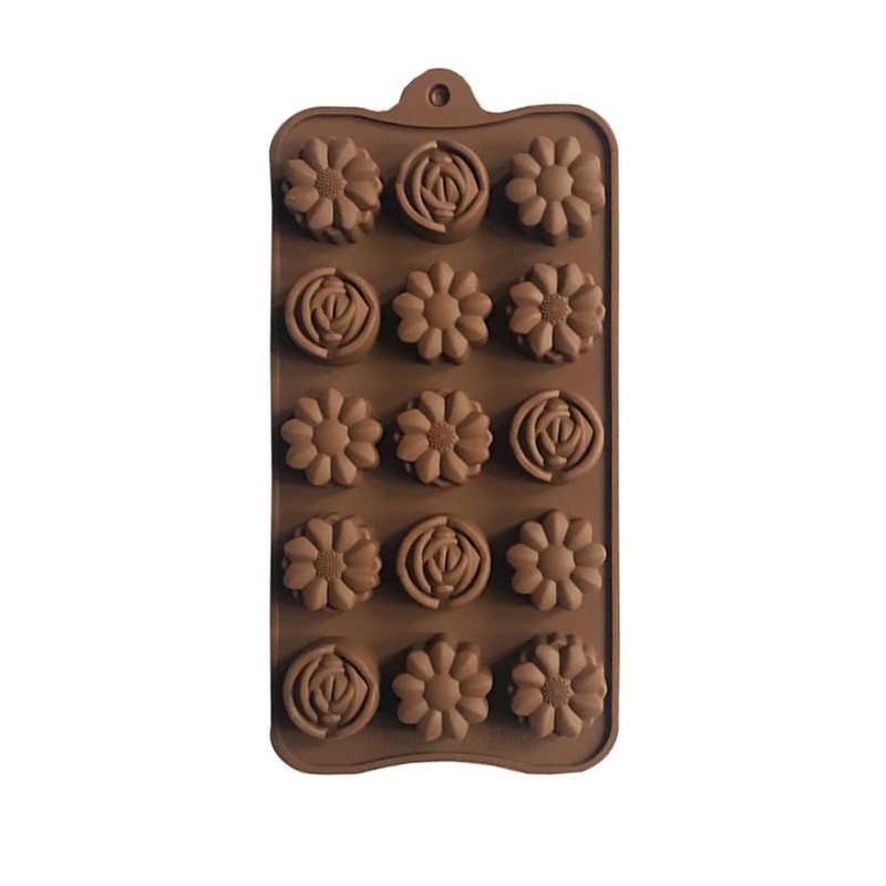 Multi-Pattern Silicone DIY Flower Chocolate Cake Soap Baking Biscuit Tray Mold K gallery