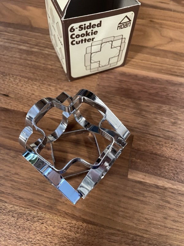 Vintage 3D Metal Cookie Cutter With 6 Shapes Card Suits Spade Club Diamond Heart gallery