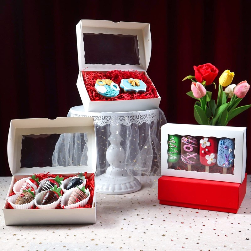 8x5x2 Inch 20PCS Cookies Boxes Chocolate Covered Strawberries Boxes Bakery Bo... gallery