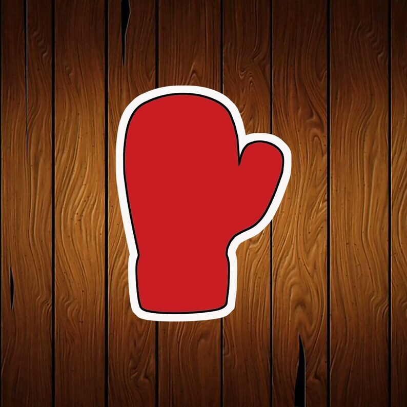 Boxing Glove Cookie Cutter - 3D Printed Food Safe PLA Plastic