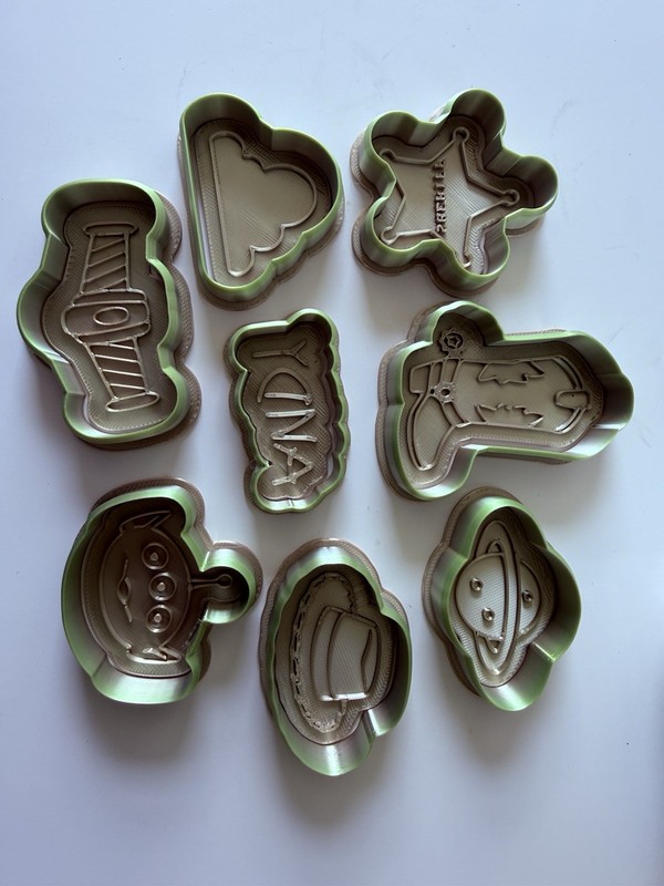 Custom Cookie Cutters Toy Story With Stamps