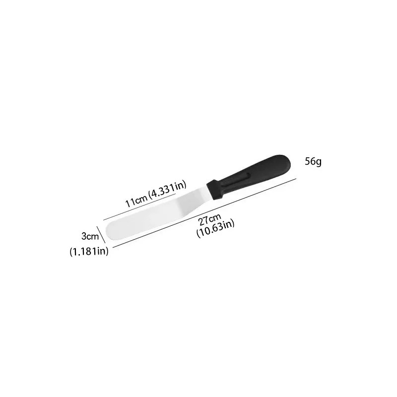 3 Pcs Stainless Steel Icing Spatulas, Different Sizes. 39X5Cm, for Cake Decorati gallery