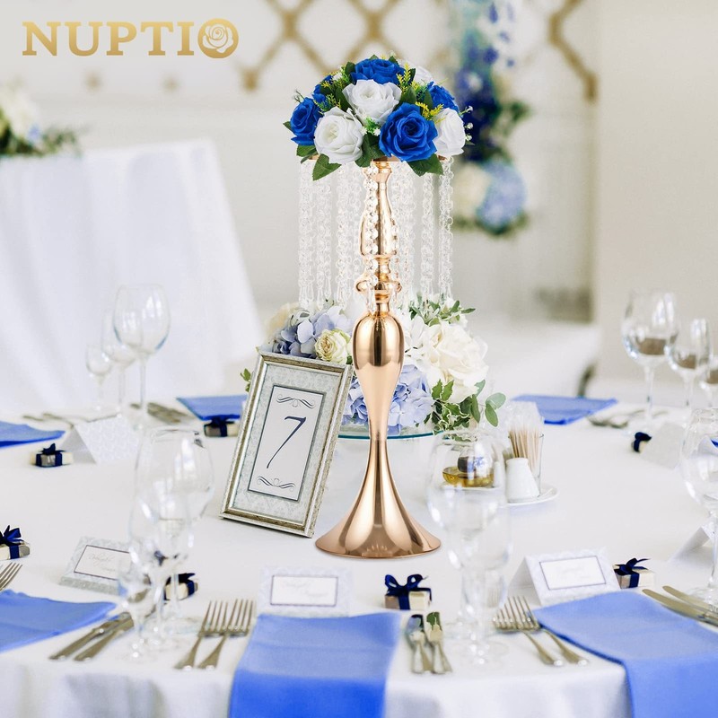 NUPTIO 6 Pcs 9.5" Fake Flower Balls for Wedding Centerpieces Decor gallery