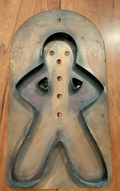 VTG PFALTZGRAFT SOLID COPPER GINGER BREAD MAN ONLY COOKIE CUTTER WALL HANGING