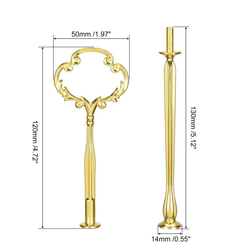 uxcell 1 Set Cake Tray Stand Handle Cupcake Dessert Plate Hardware Fitting Holde gallery