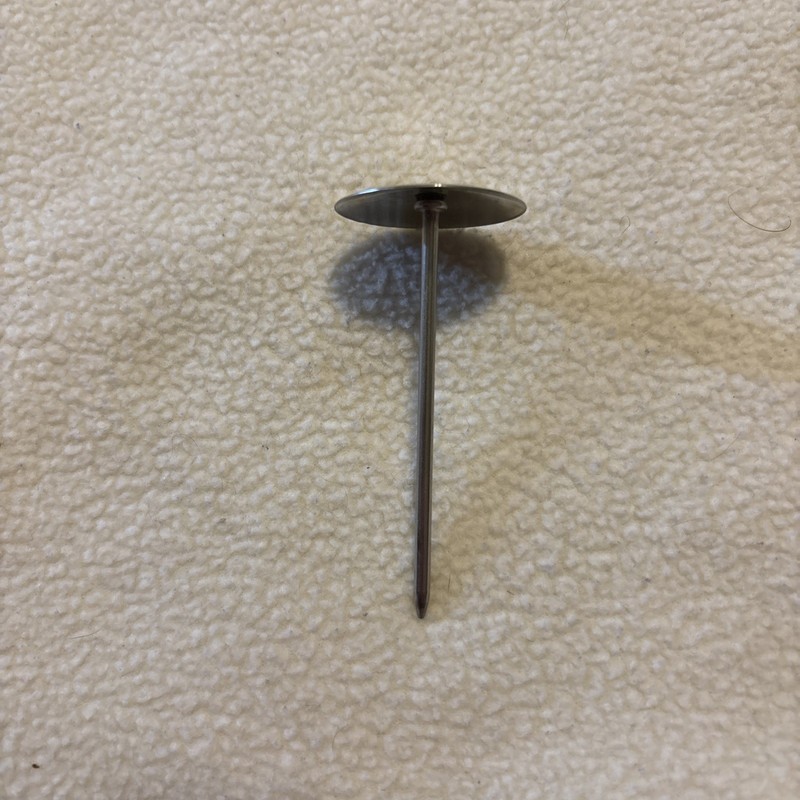 Ateco #909 1 1/4in. x 3in. Stainless Steel Flower Nail