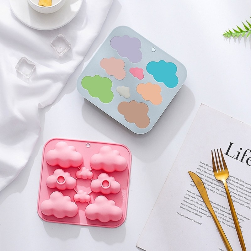 Clouds Shaped Silicone Flexible Grade Mould Clay Resin Ceramics Candy gallery