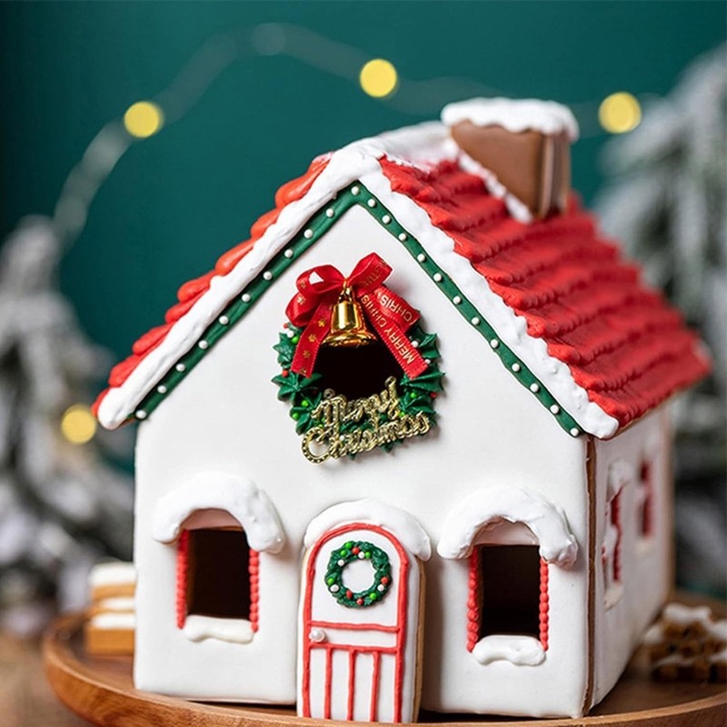 28pcs Stainless Steel Cookie Cutters Gingerbreads House Biscuit Baking Molds gallery