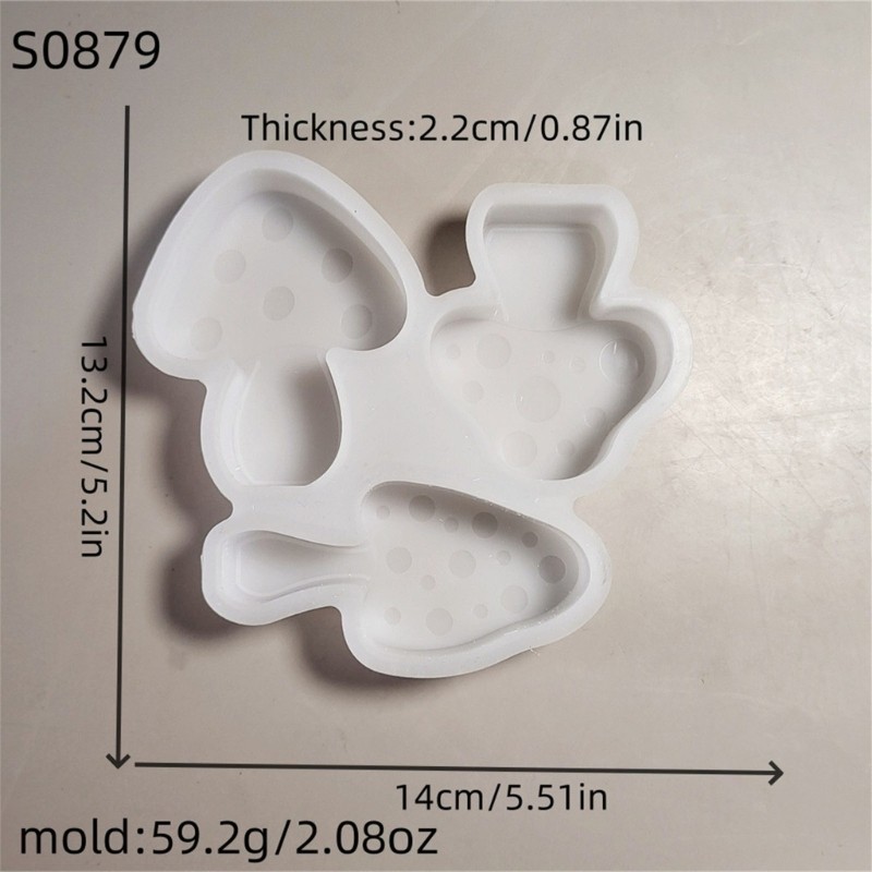 Mushroom Shape Silicone Molds for Making Soap Festival Decoration gallery
