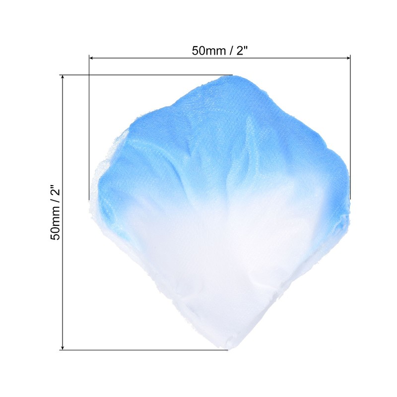 1200Pcs Artificial Rose Petals Silk Flower Decoration, Light Blue White gallery