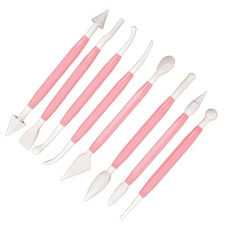 8 Pcs Cake Decorating Sugarcraft Modelling Tools Kit Double Ended Sculpting gallery